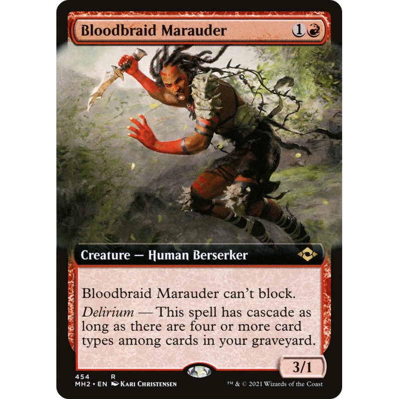 Bloodbraid Marauder (Extended Art) [Modern Horizons 2]
