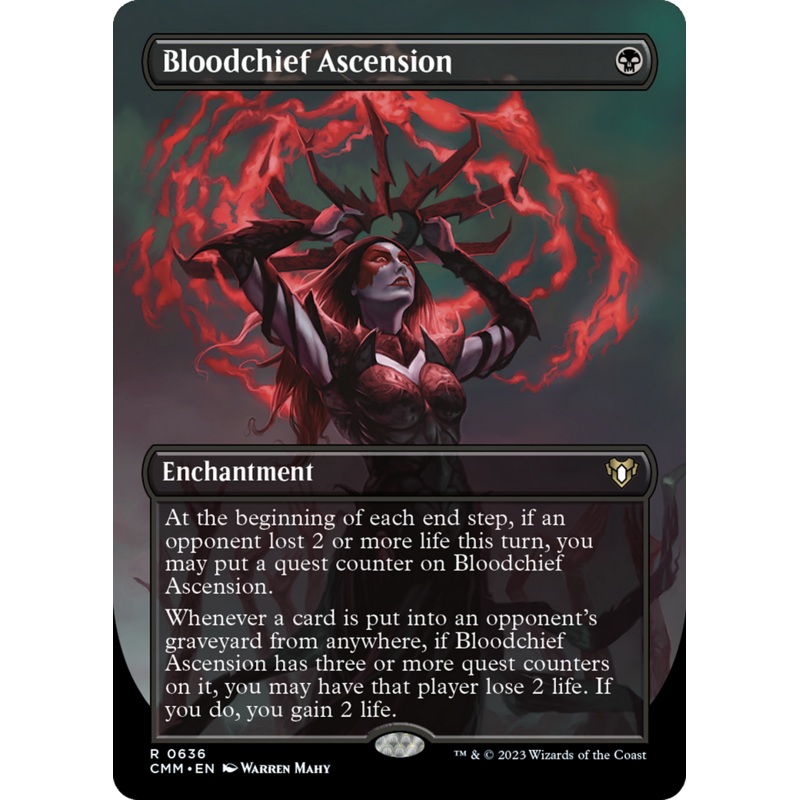 Bloodchief Ascension (Borderless Alternate Art) [Commander Masters] Foil