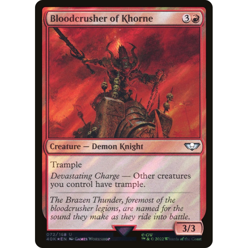 Bloodcrusher of Khorne (Surge Foil) [Warhammer 40,000]