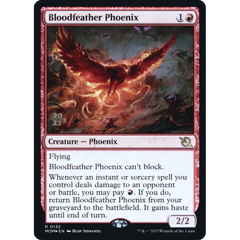 Bloodfeather Phoenix [March of the Machine Prerelease Promos]
