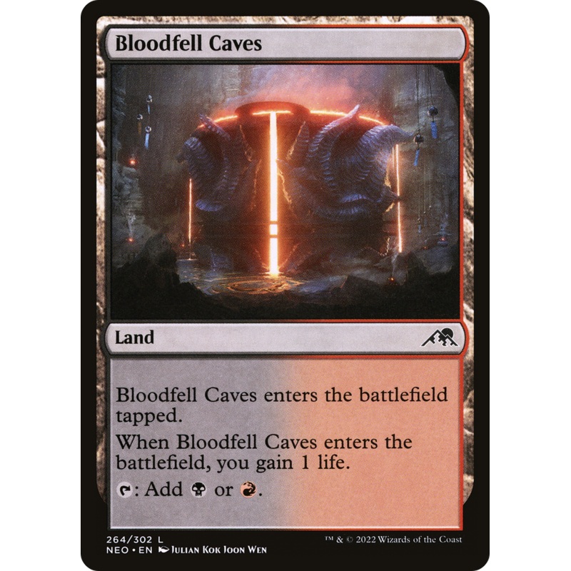 Bloodfell Caves [Kamigawa: Neon Dynasty]