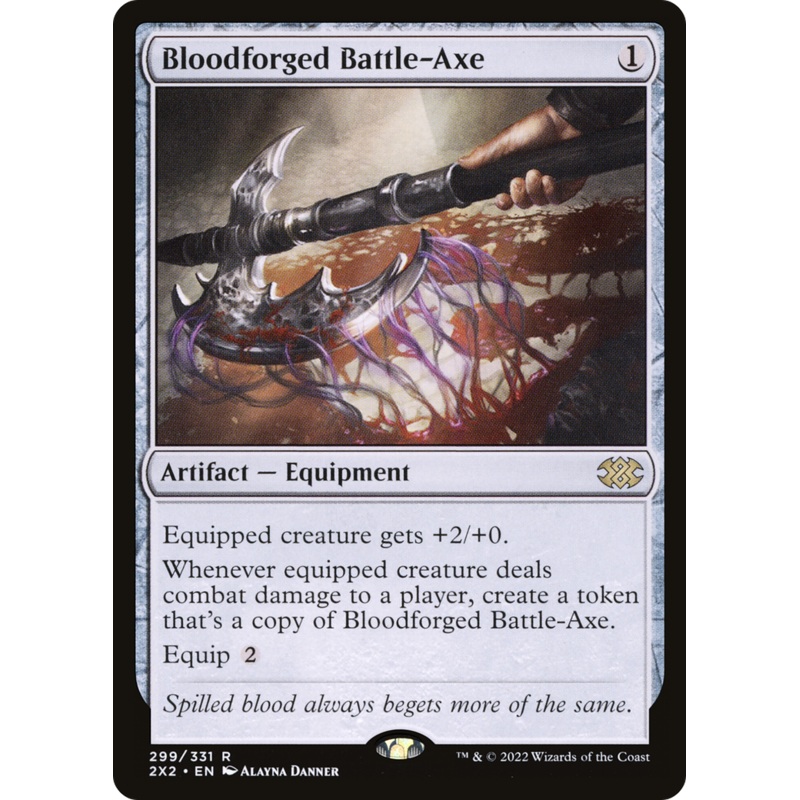 Bloodforged Battle-Axe [Double Masters 2022]