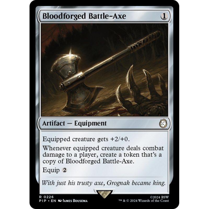 Bloodforged Battle-Axe [Fallout] Foil