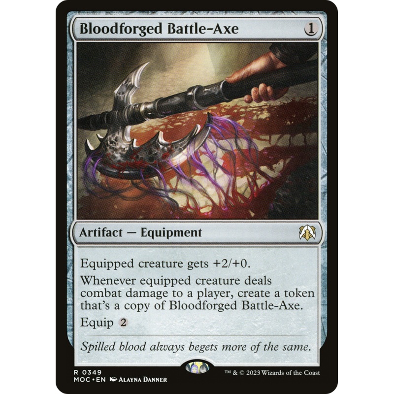 Bloodforged Battle-Axe [March of the Machine Commander]