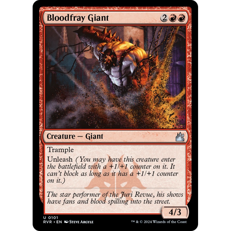 Bloodfray Giant [Ravnica Remastered] Foil