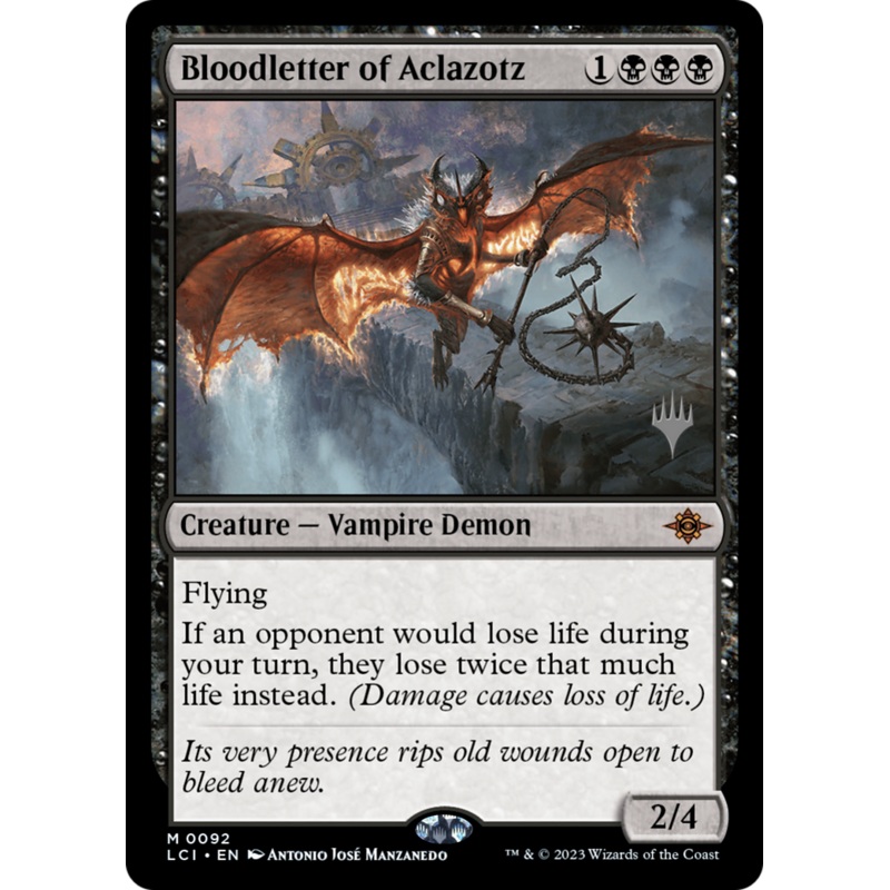 Bloodletter of Aclazotz (Promo Pack) [The Lost Caverns of Ixalan Promos]
