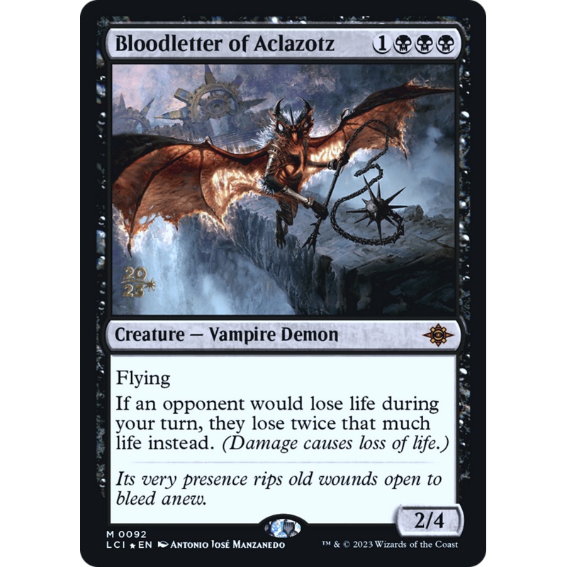 Bloodletter of Aclazotz [The Lost Caverns of Ixalan Prerelease Cards]
