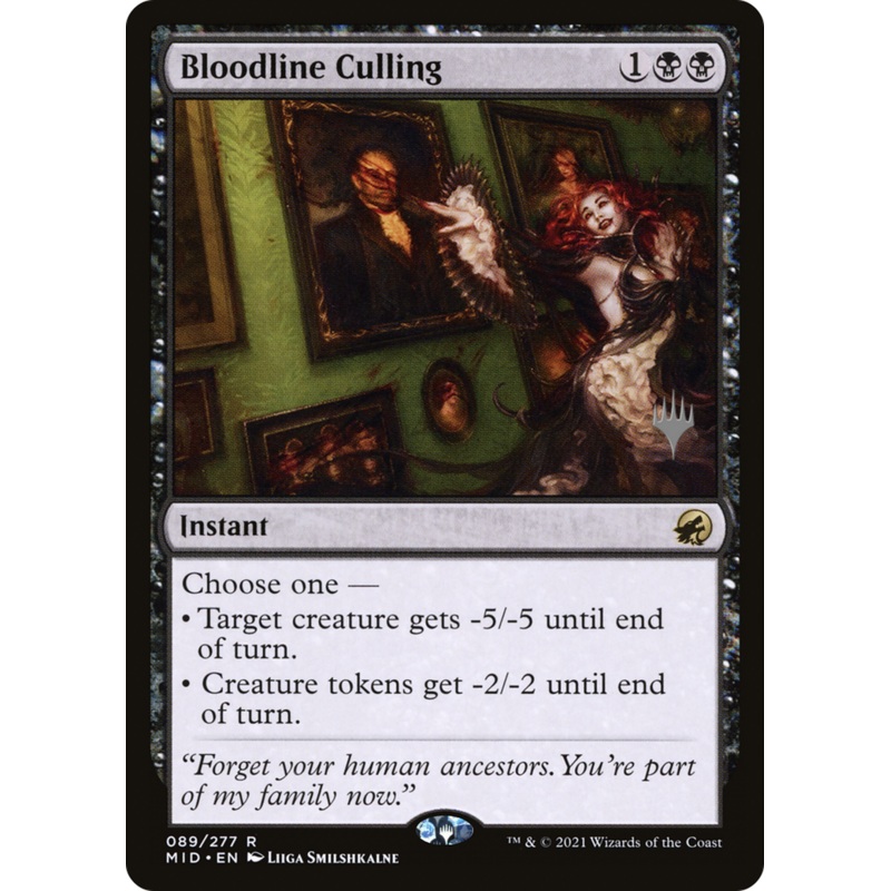 Bloodline Culling (Promo Pack) [Innistrad: Midnight Hunt Promos]