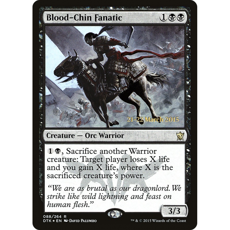 Blood-Chin Fanatic [Dragons of Tarkir Prerelease Promos]