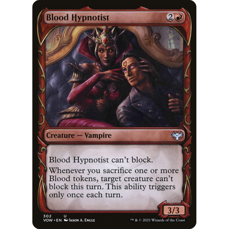 Blood Hypnotist (Showcase Fang Frame) [Innistrad: Crimson Vow] Foil