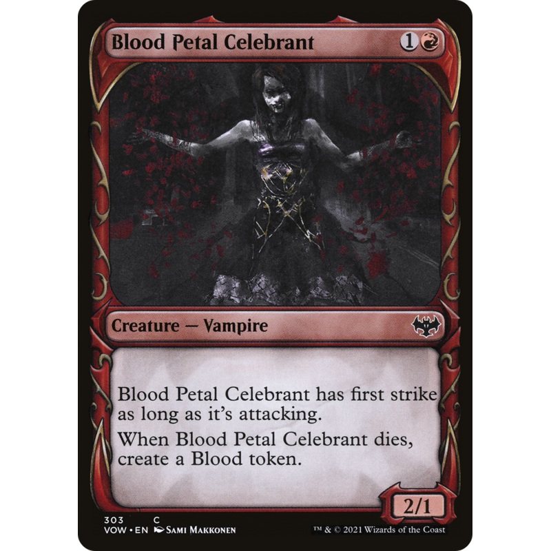 Blood Petal Celebrant (Showcase Fang Frame) [Innistrad: Crimson Vow]