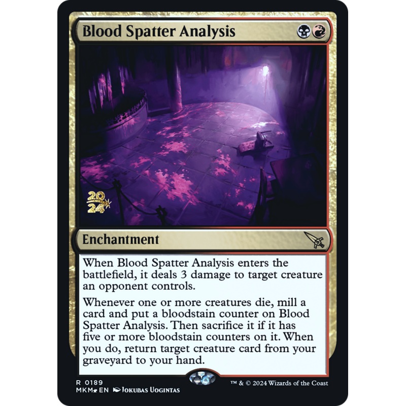 Blood Spatter Analysis Foil (189S)