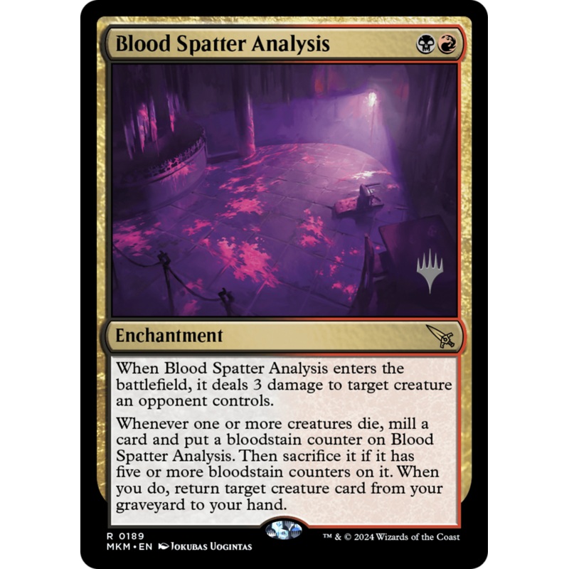 Blood Spatter Analysis (Promo Pack) [Murders at Karlov Manor Promos] Foil