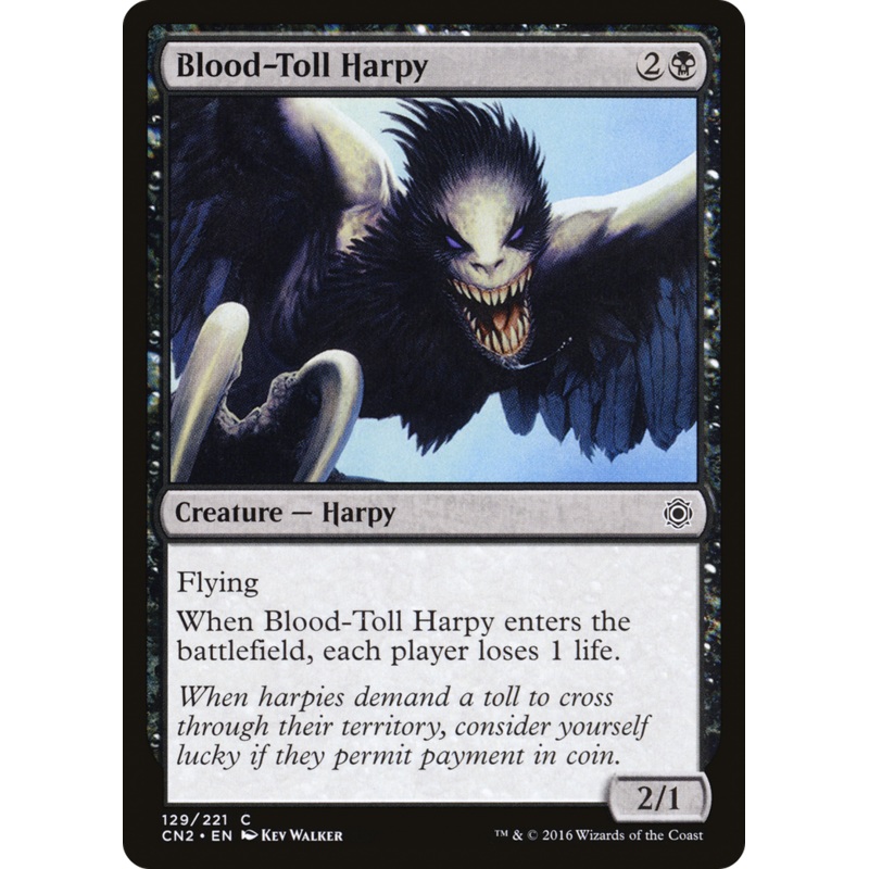 Blood-Toll Harpy [Conspiracy: Take the Crown] Foil