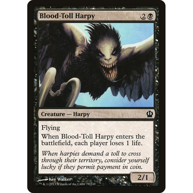 Blood-Toll Harpy [Theros] Foil