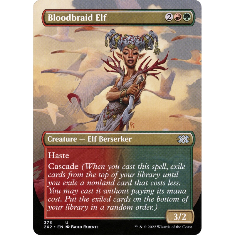 Bloodbraid Elf (Borderless Alternate Art) [Double Masters 2022]