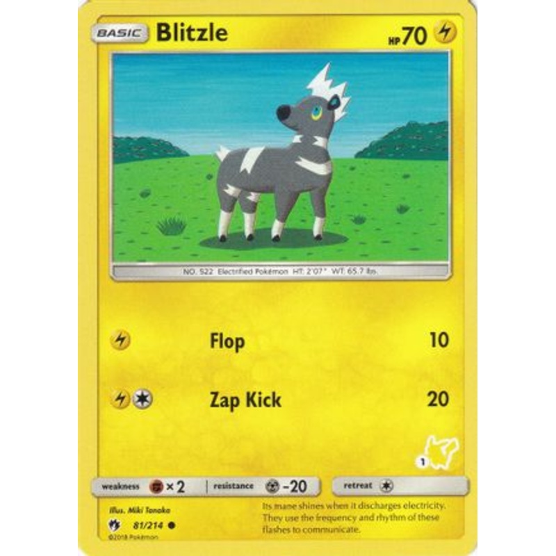 Blitzle (81/214) (Pikachu Stamp #1) [Battle Academy 2020]