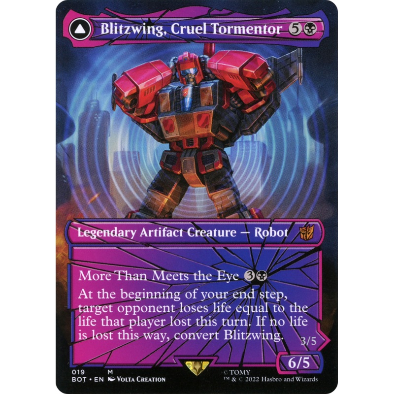 Blitzwing, Cruel Tormentor // Blitzwing, Adaptive Assailant (Shattered Glass) [Transformers] Foil