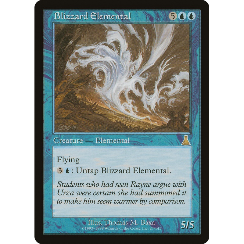 Blizzard Elemental [Urza’s Destiny] Foil