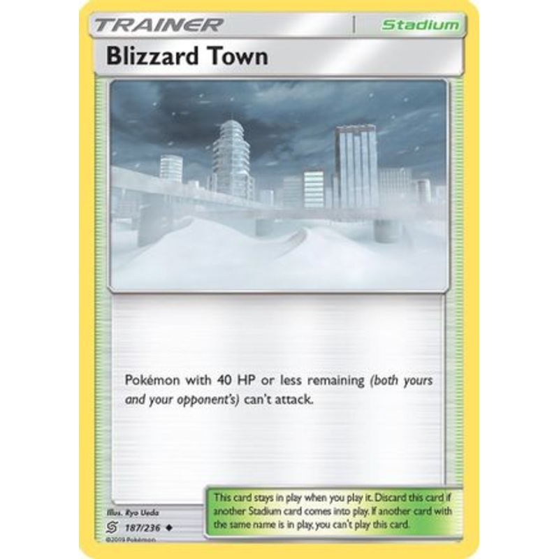 Blizzard Town (187/236) [Sun & Moon: Unified Minds] Reverse Holofoil