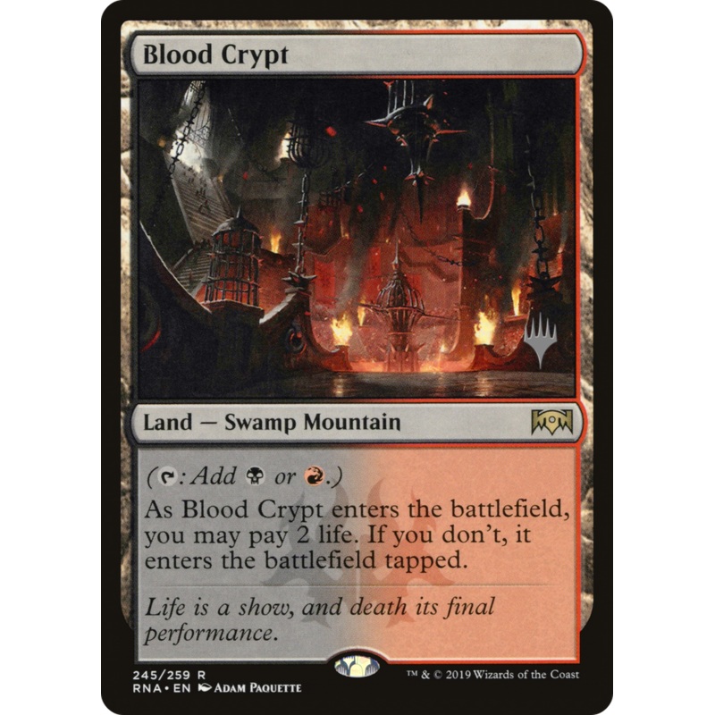 Blood Crypt (Promo Pack) [Ravnica Allegiance Promos] Foil