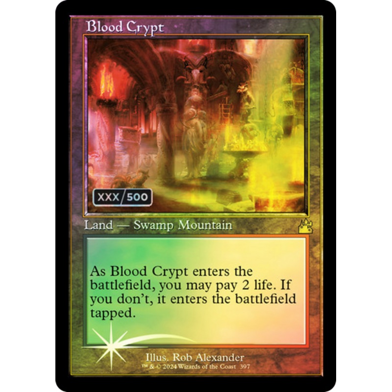 Blood Crypt (Retro) (Serialized) [Ravnica Remastered]