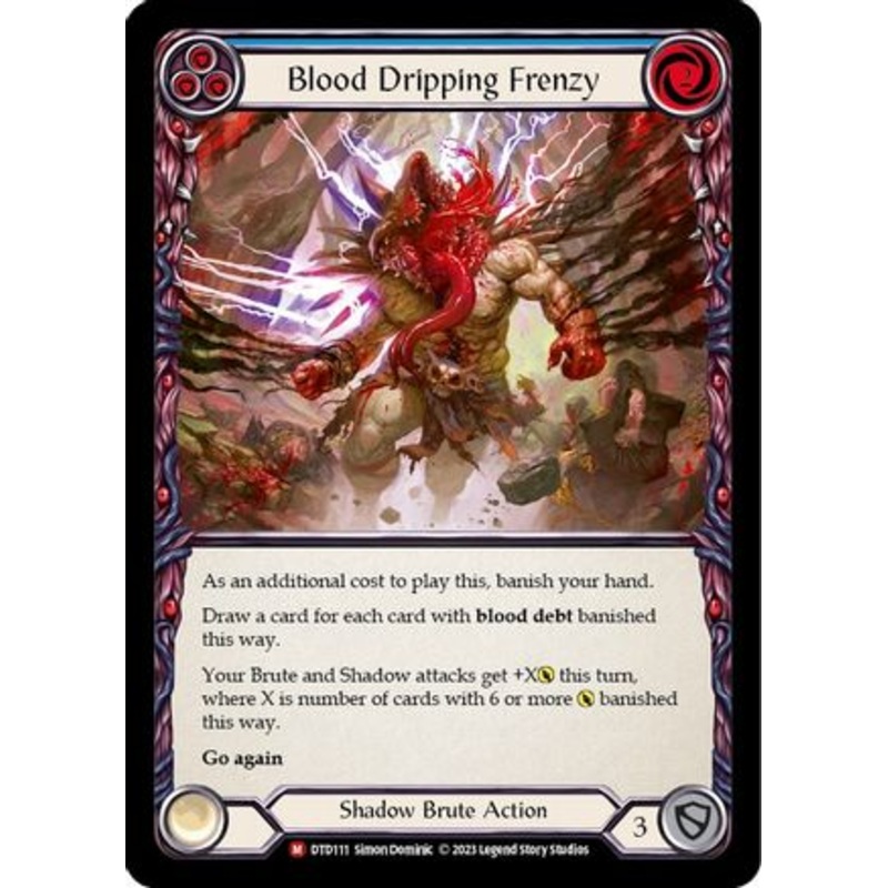 Blood Dripping Frenzy (DTD111) Rainbow Foil – Dusk till Dawn