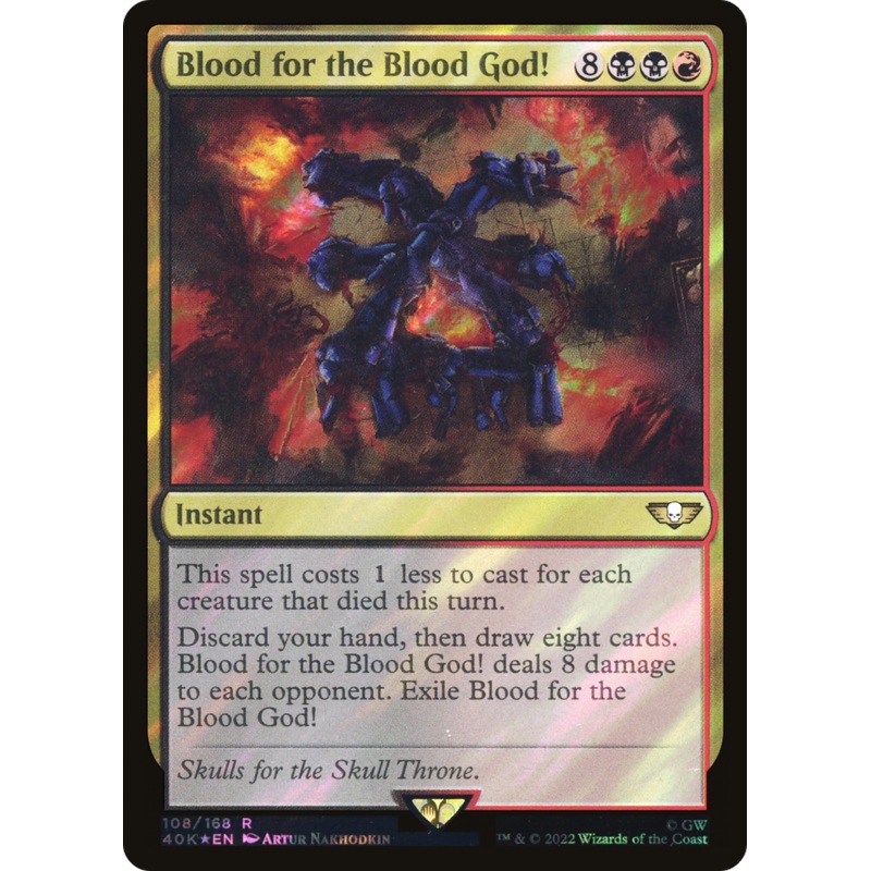 Blood for the Blood God! (Surge Foil) [Warhammer 40,000]