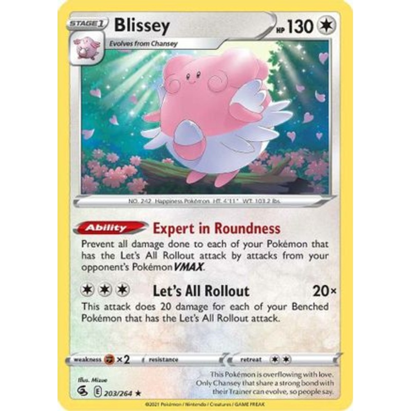 Blissey (203/264) [Sword & Shield: Fusion Strike] Reverse Holofoil