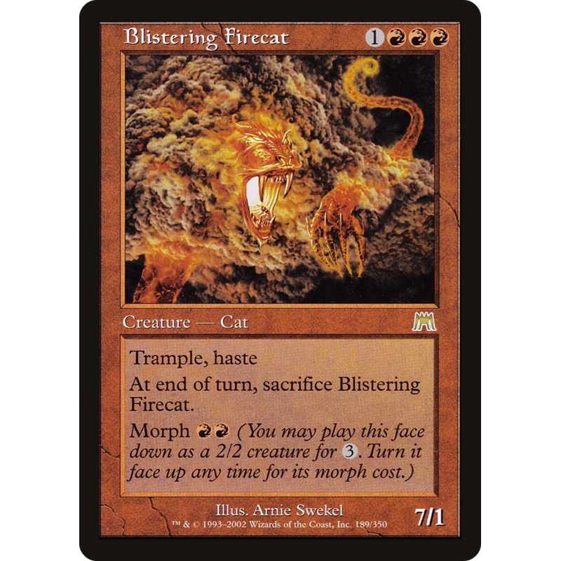 Blistering Firecat [Onslaught] Foil