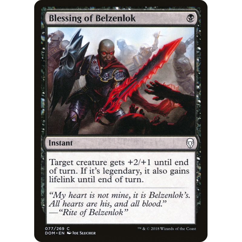 Blessing of Belzenlok [Dominaria] Foil
