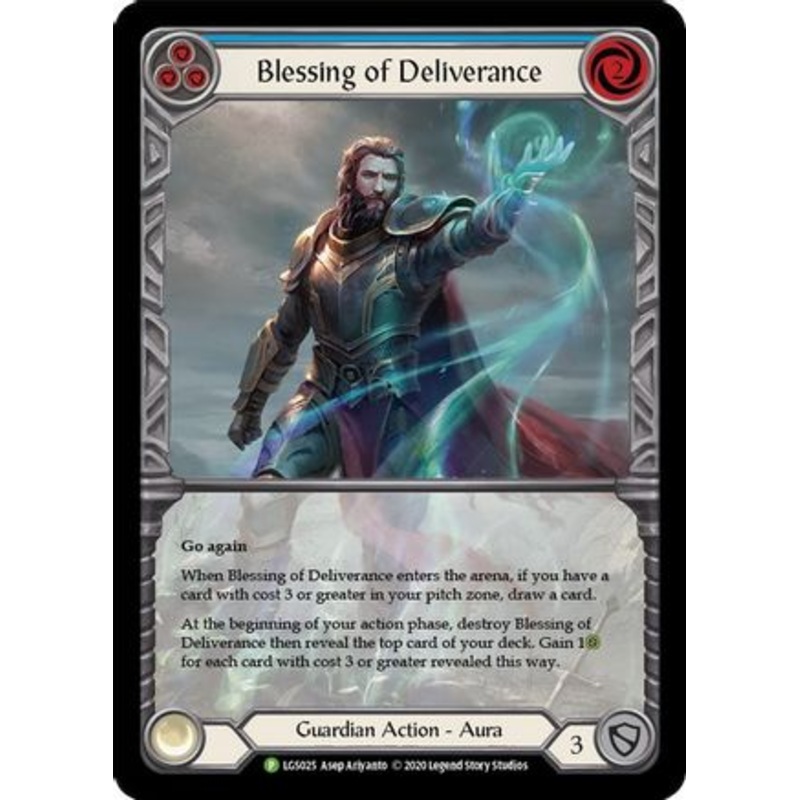 Blessing of Deliverance (Blue) – LGS025 (LGS025)  – Flesh and Blood: Promo Cards