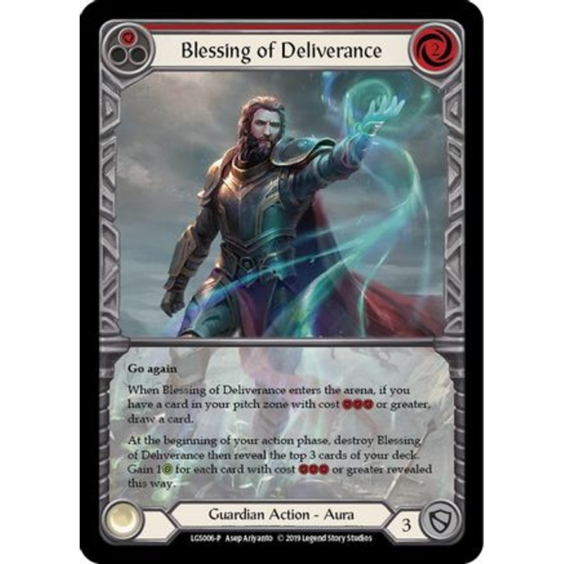Blessing of Deliverance (Red) – LGS006 (LGS006) – Flesh and Blood: Promo Cards 1st Edition