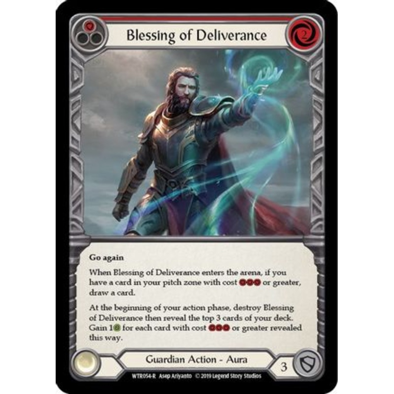 Blessing of Deliverance (Red) (WTR054) Unlimited Edition Rainbow Foil – Welcome to Rathe
