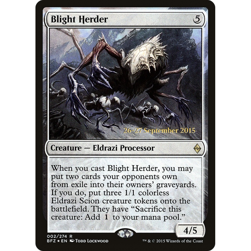 Blight Herder [Battle for Zendikar Prerelease Promos]