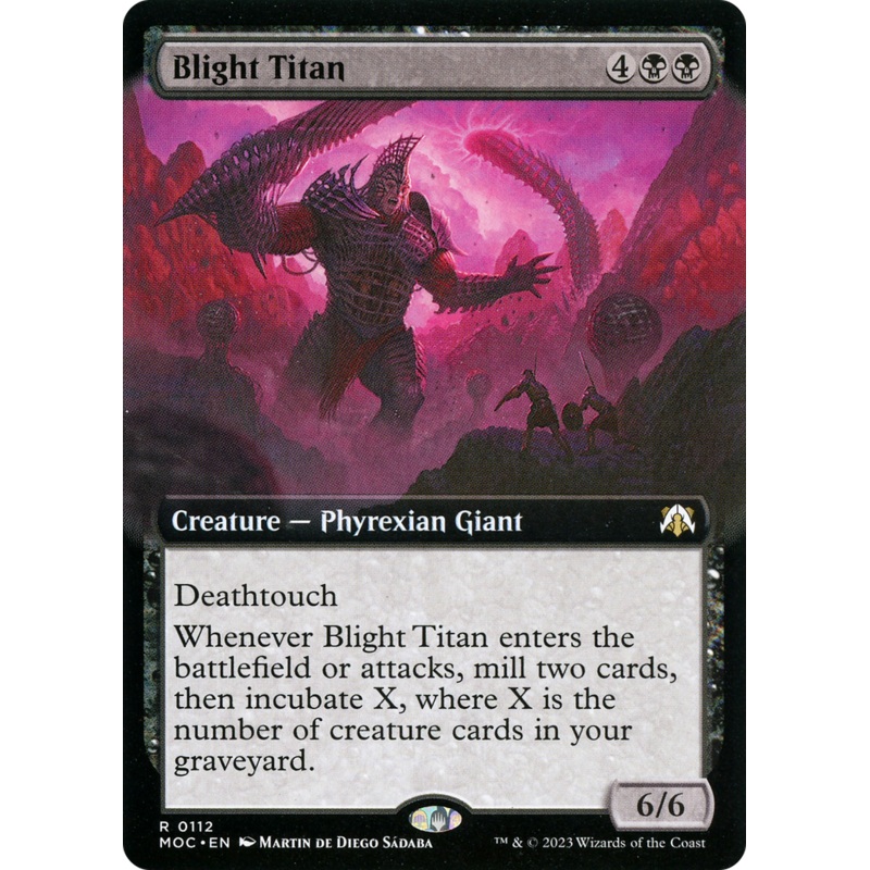 Blight Titan (Extended Art) [March of the Machine Commander]