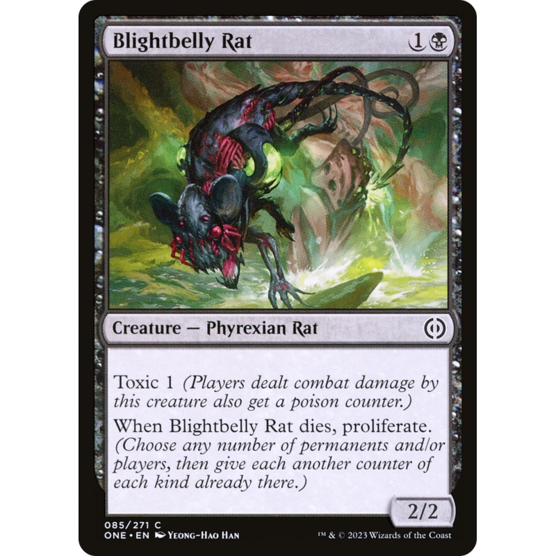 Blightbelly Rat [Phyrexia: All Will Be One] Foil