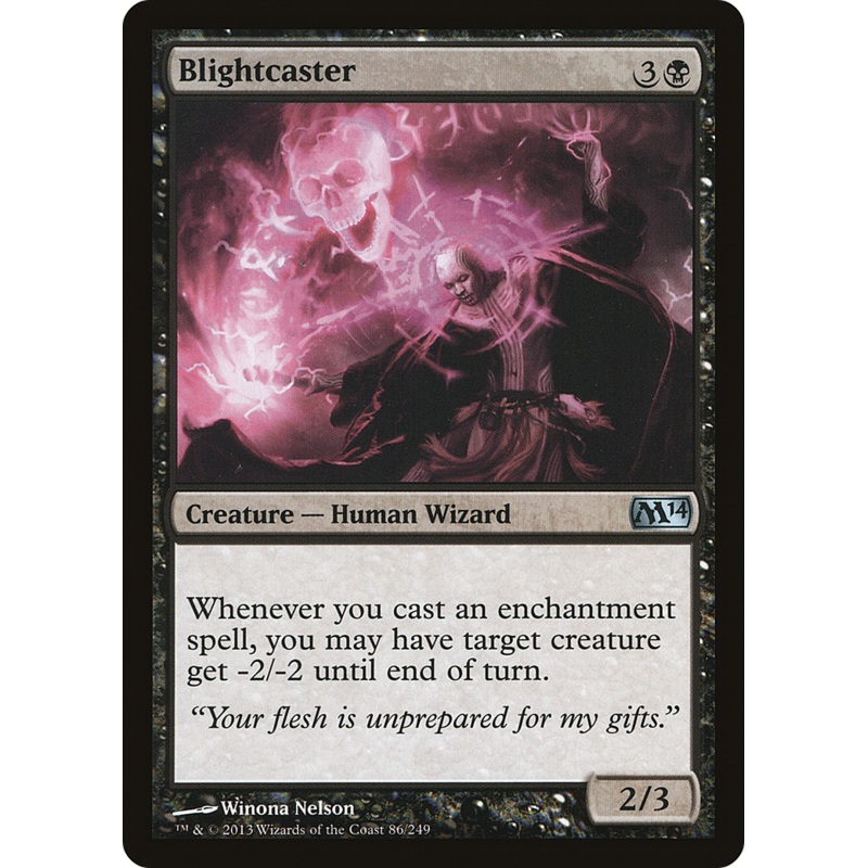 Blightcaster [Magic 2014] Foil