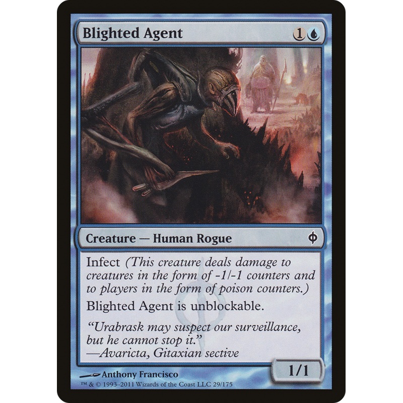 Blighted Agent [New Phyrexia] Foil