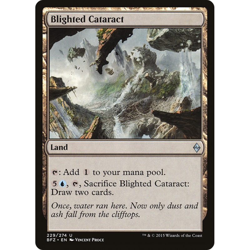 Blighted Cataract [Battle for Zendikar]
