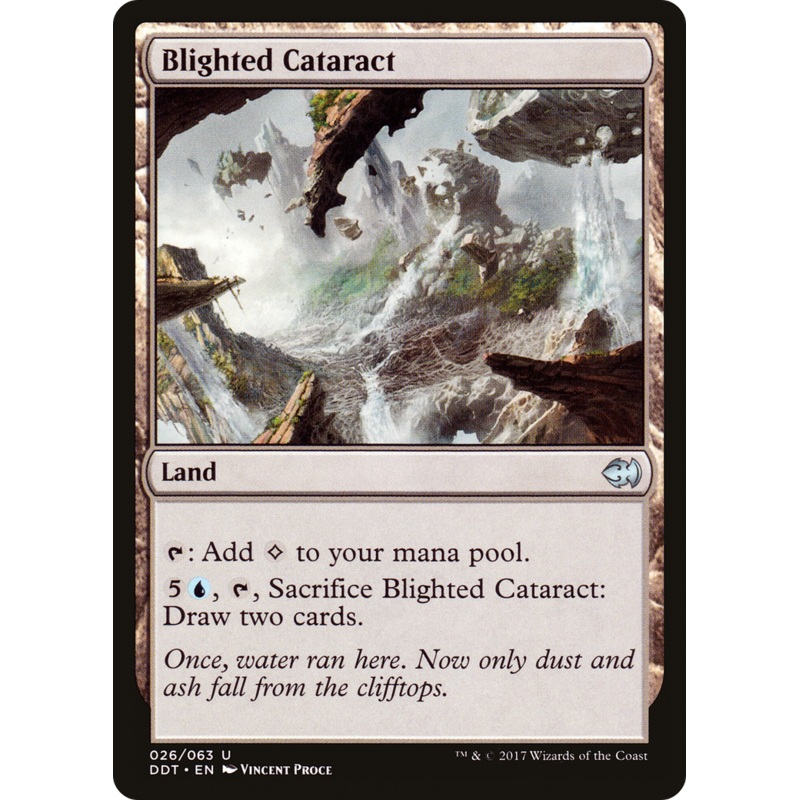 Blighted Cataract [Duel Decks: Merfolk vs. Goblins]
