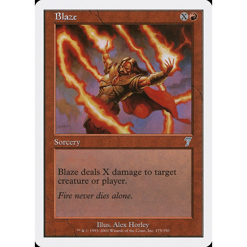 Blaze [Seventh Edition] Foil