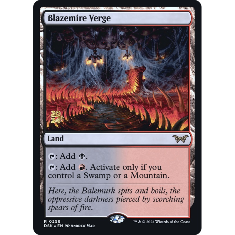 Blazemire Verge [Duskmourn: House of Horror Prerelease Promos]