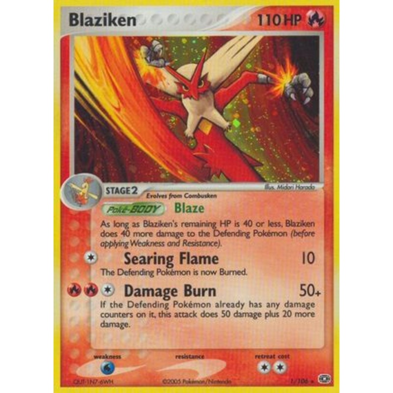 Blaziken (1/106) [EX: Emerald]