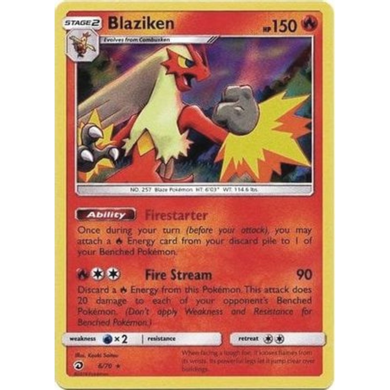 Blaziken (6/70) (Theme Deck Exclusive) [Sun & Moon: Dragon Majesty]