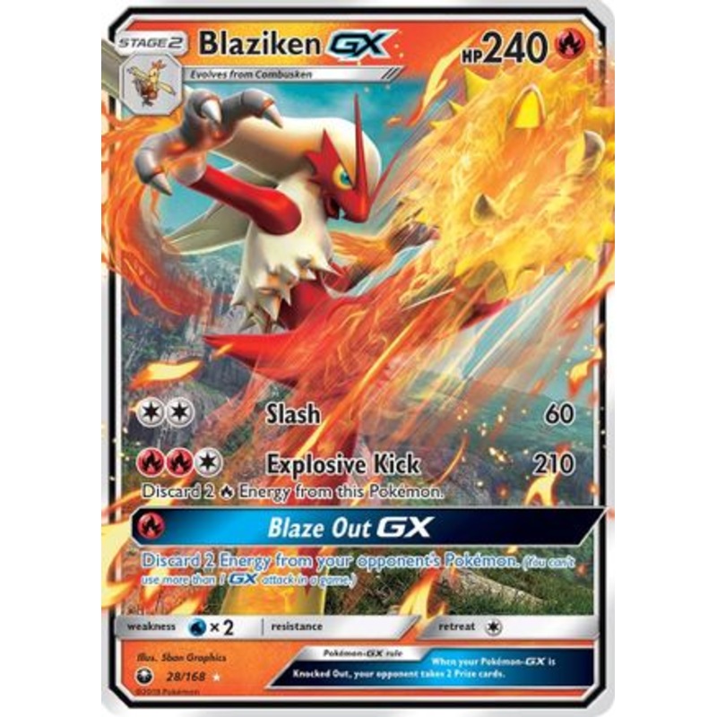 Blaziken GX (28/168) [Sun & Moon: Celestial Storm]