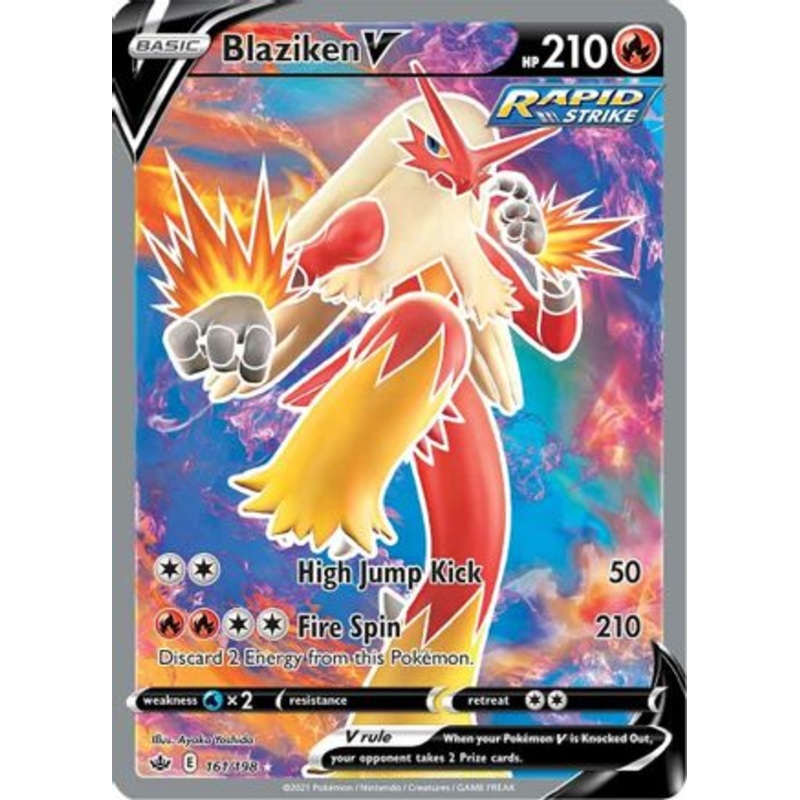 Blaziken V (161/198) [Sword & Shield: Chilling Reign]