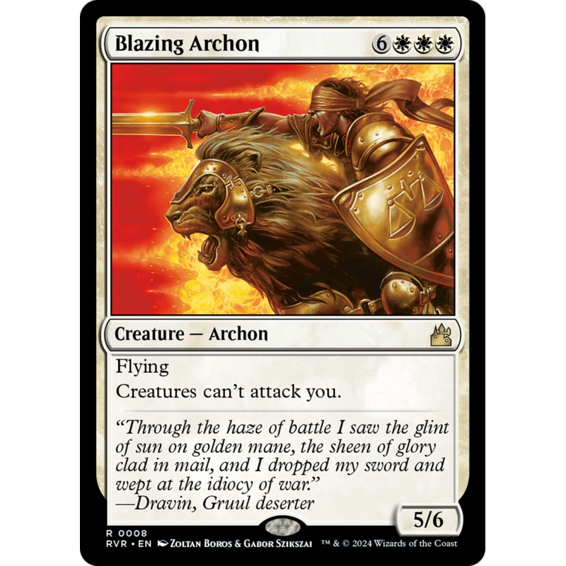 Blazing Archon [Ravnica Remastered] Foil