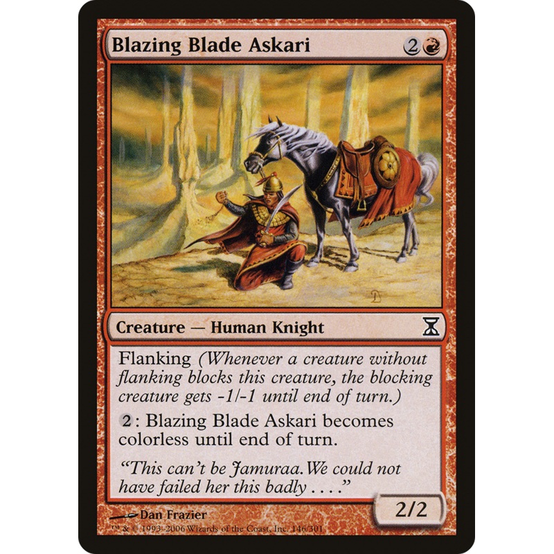 Blazing Blade Askari [Time Spiral] Foil