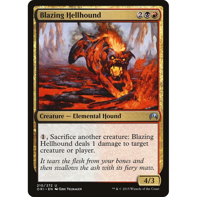 Blazing Hellhound [Magic Origins] Foil